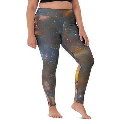 Yoga Leggings - Gilded Galaxies