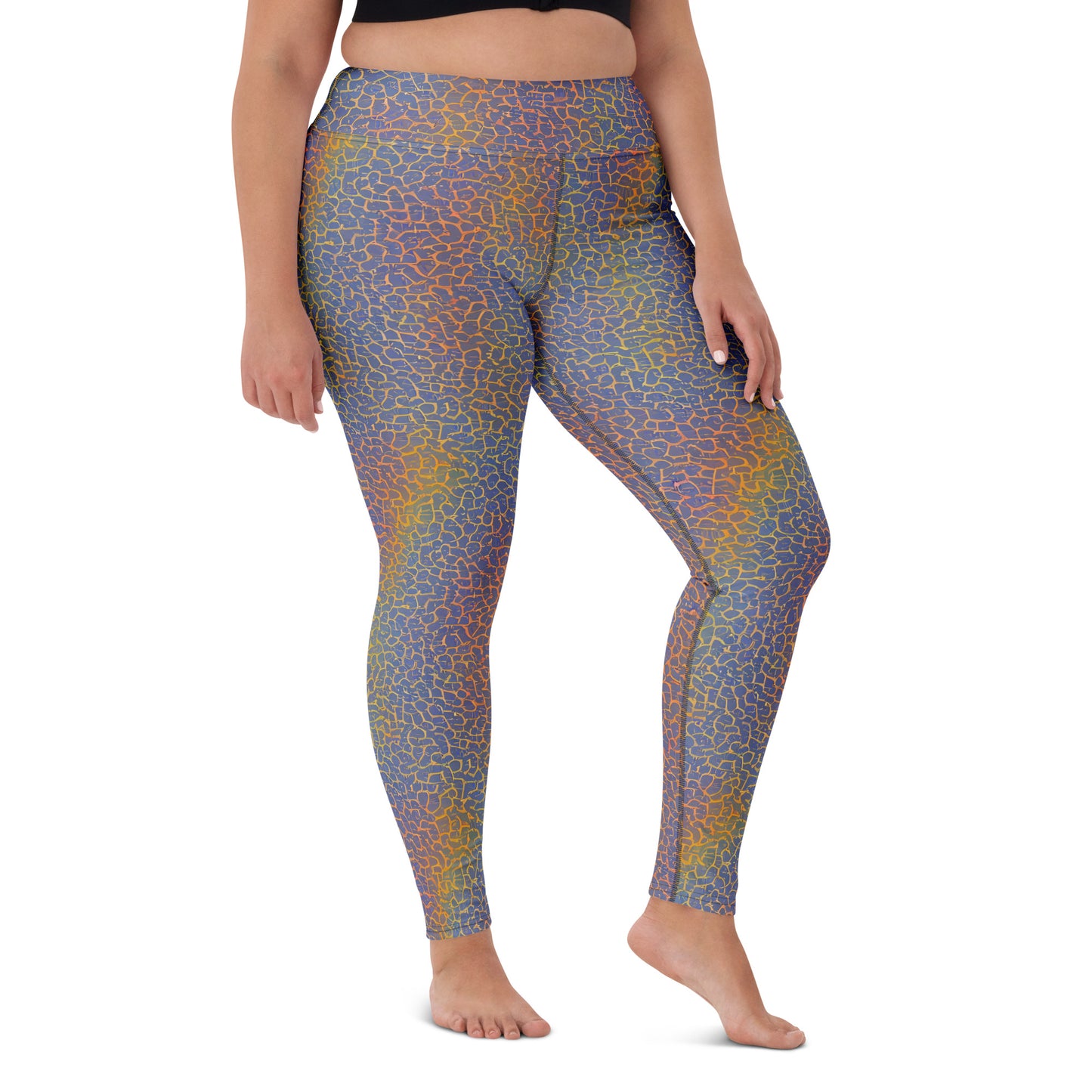 Yoga Leggings - Martian Gridlock