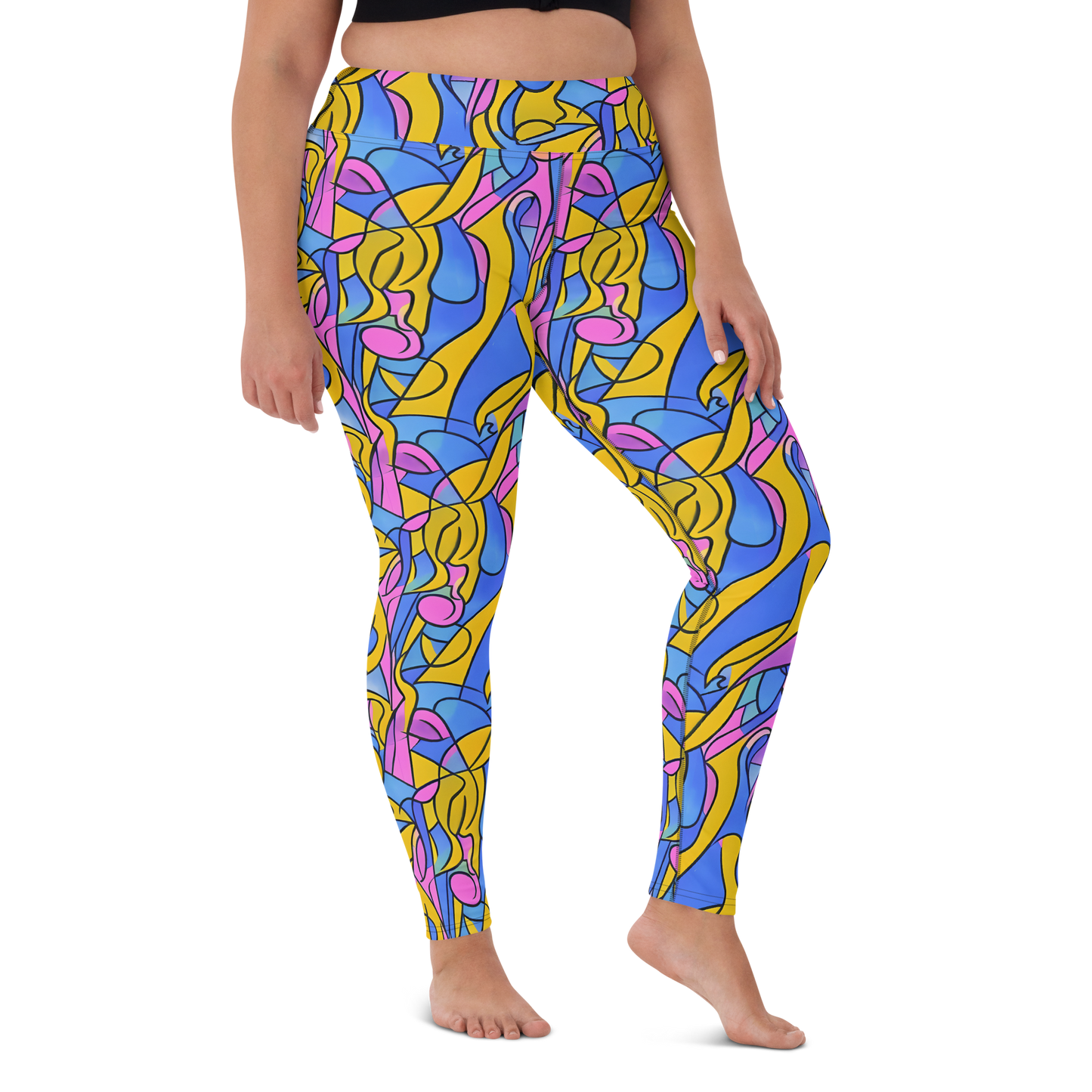 Yoga Leggings - Cosmic Curves