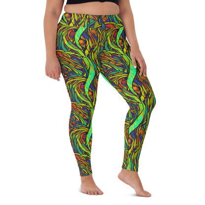 Yoga Leggings - Cosmic Garden