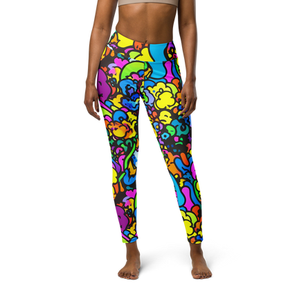 Yoga Leggings - Kaleidoscope Garden