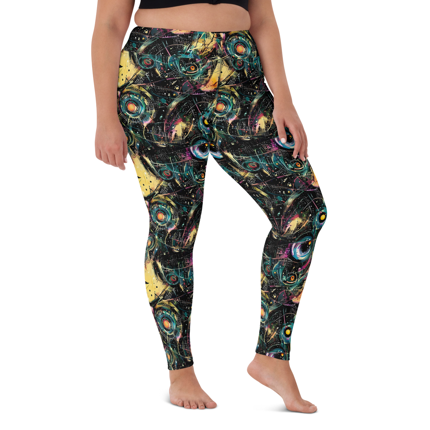 Yoga Leggings - Celestial Echoes