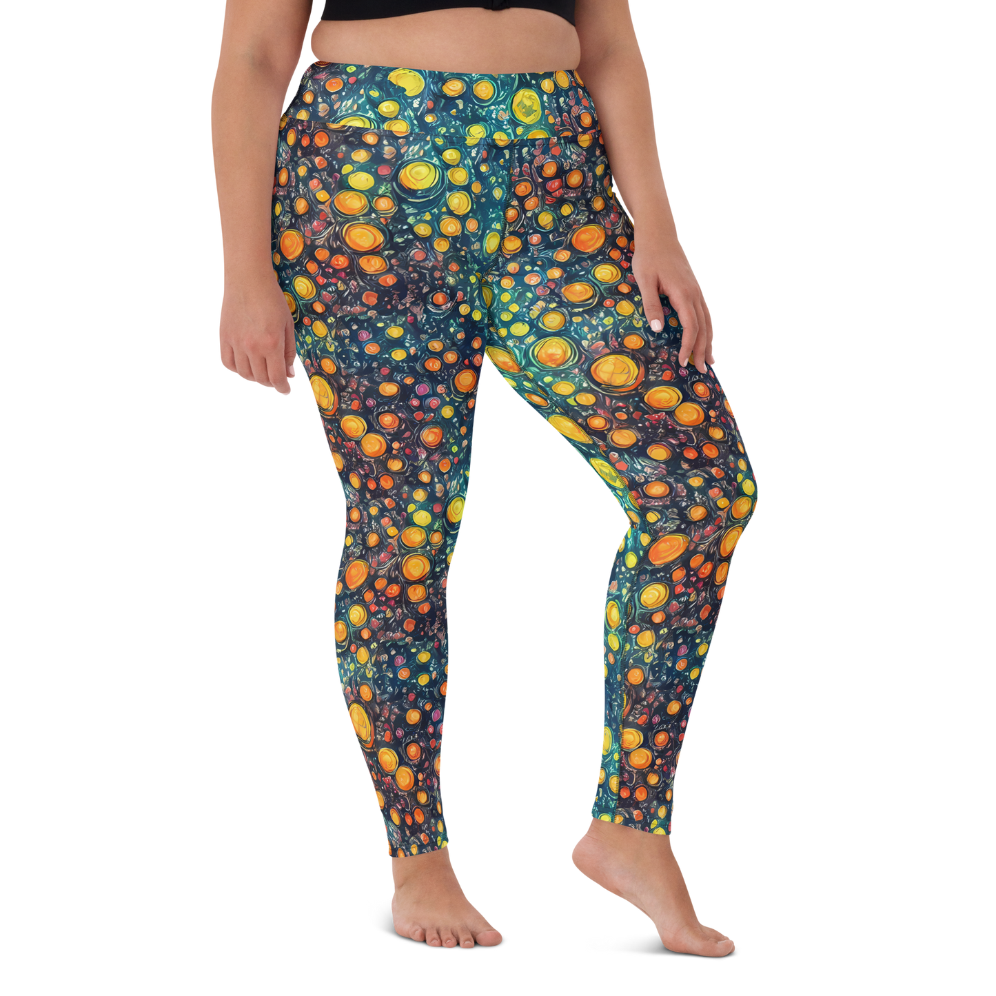 Yoga Leggings - Starry Orbits