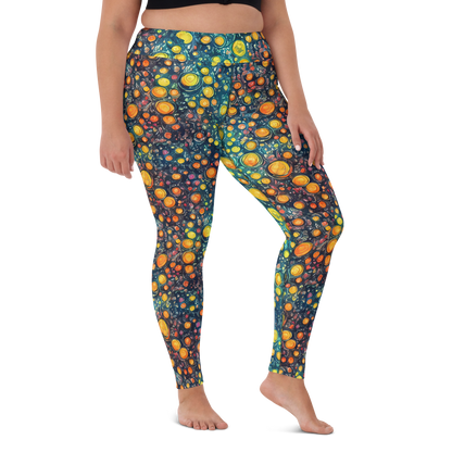 Yoga Leggings - Starry Orbits