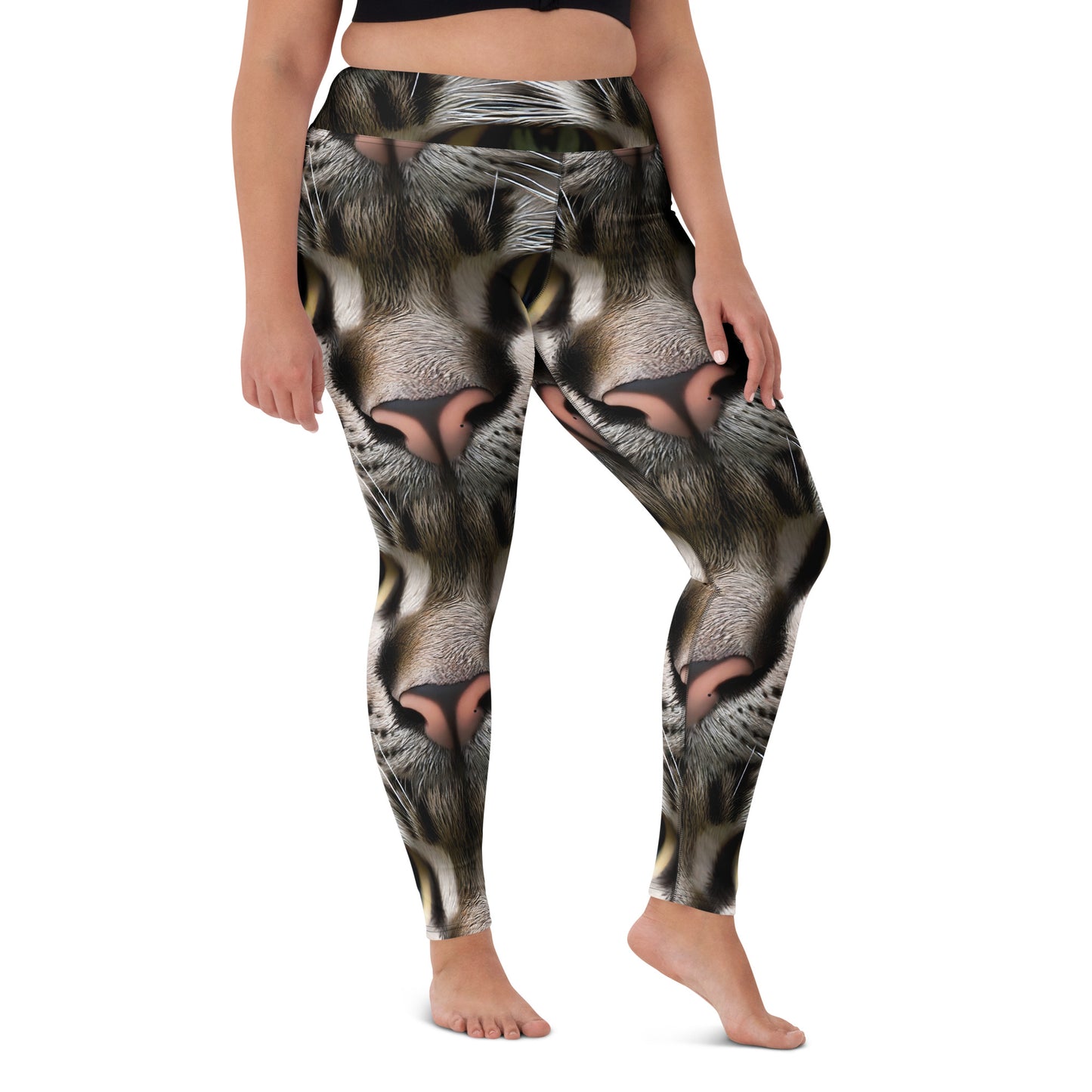 Yoga Leggings - Feline Mirage