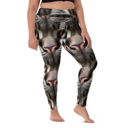 Yoga Leggings - Feline Mirage