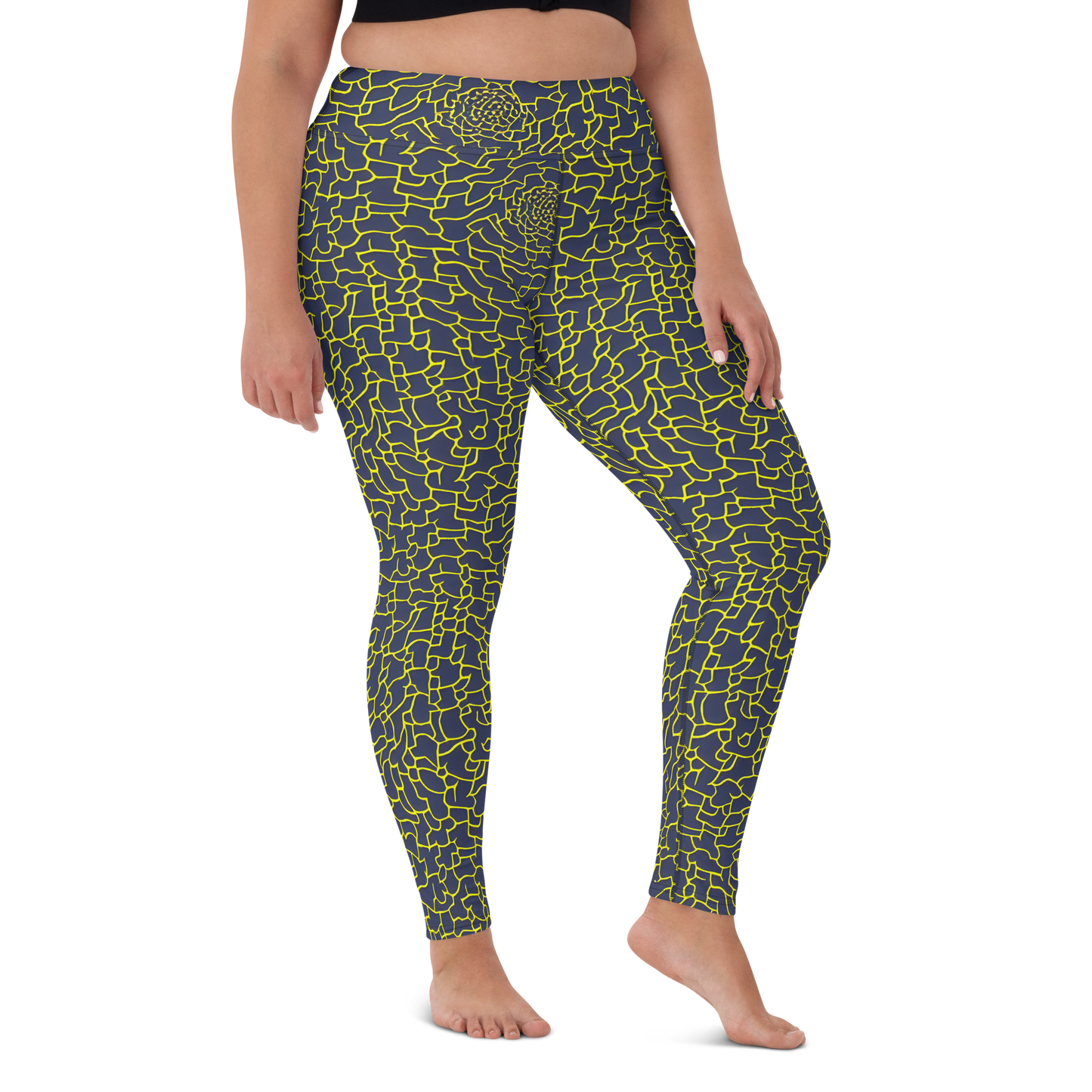 Yoga Leggings - Nightshade Maze