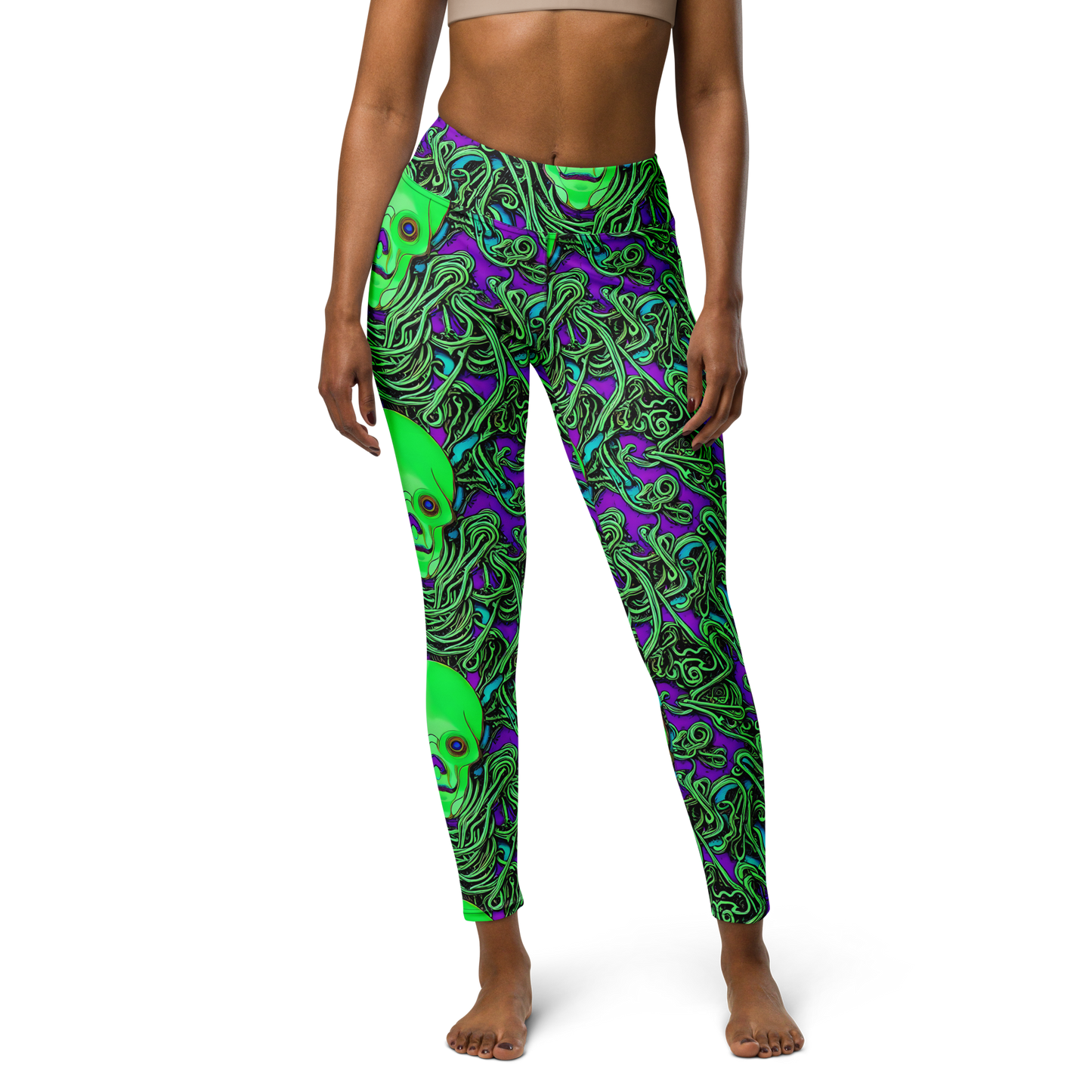 Yoga Leggings - Ghostly Labyrinth