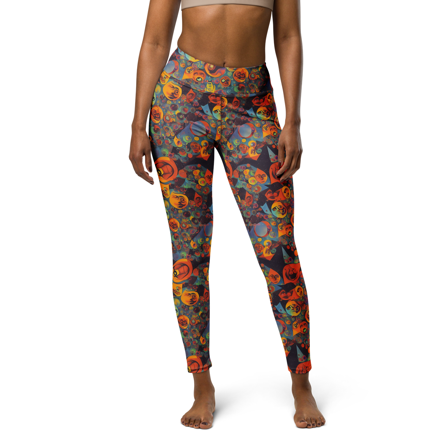 Yoga Leggings - Galactic Faces