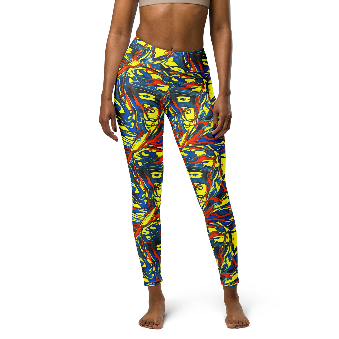 Yoga Leggings - Cyberflow Circuit