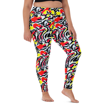 Yoga Leggings - Cosmic Brushstrokes