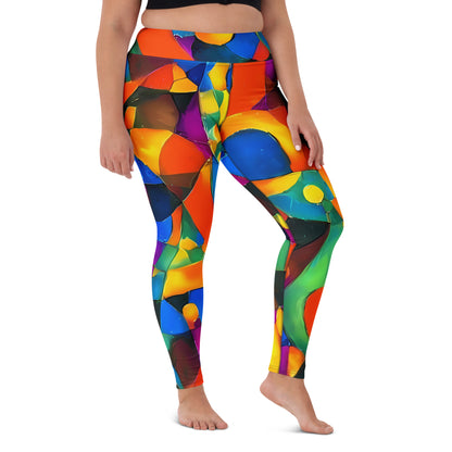 Yoga Leggings - Galactic Jigsaw