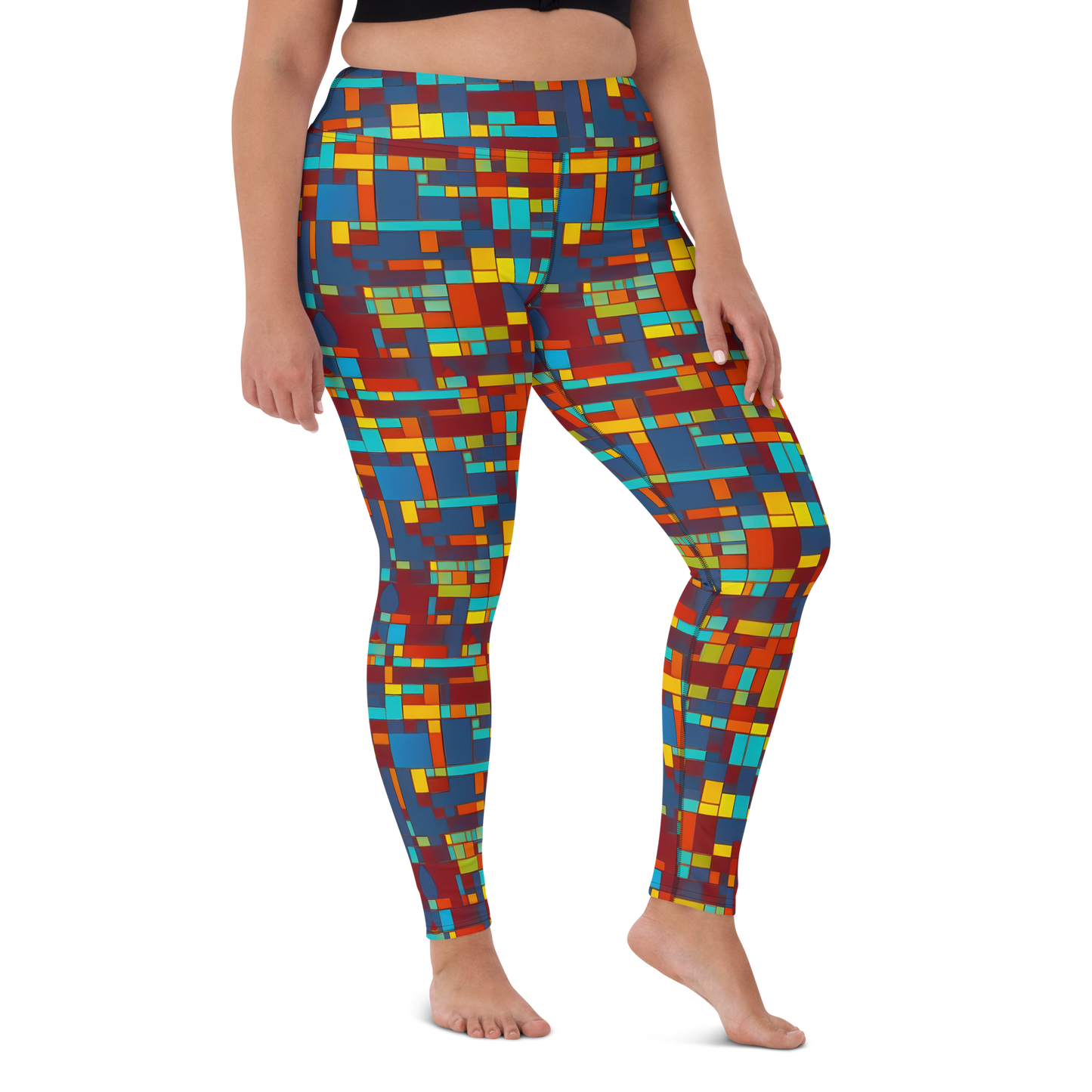 Yoga Leggings - Astral Grid