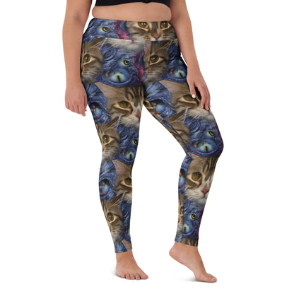 Yoga Leggings - Feline Fantasy