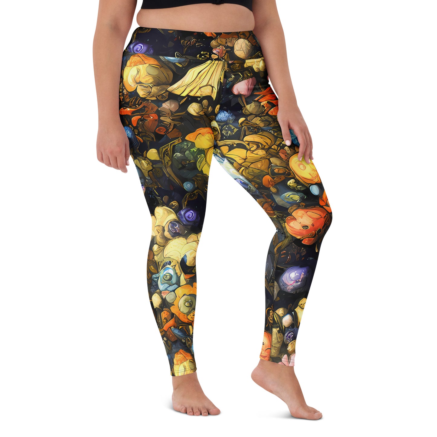 Yoga Leggings - Baroque Blossom
