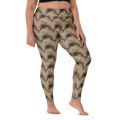 Yoga Leggings - Emerald Gaze