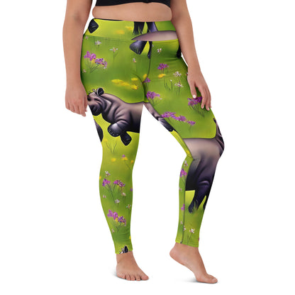 Yoga Leggings - Verdant Safari