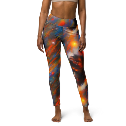 Yoga Leggings - Painterly Void