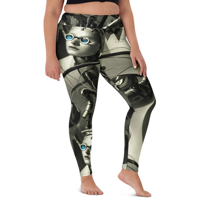 Yoga Leggings - Cyber Reverie