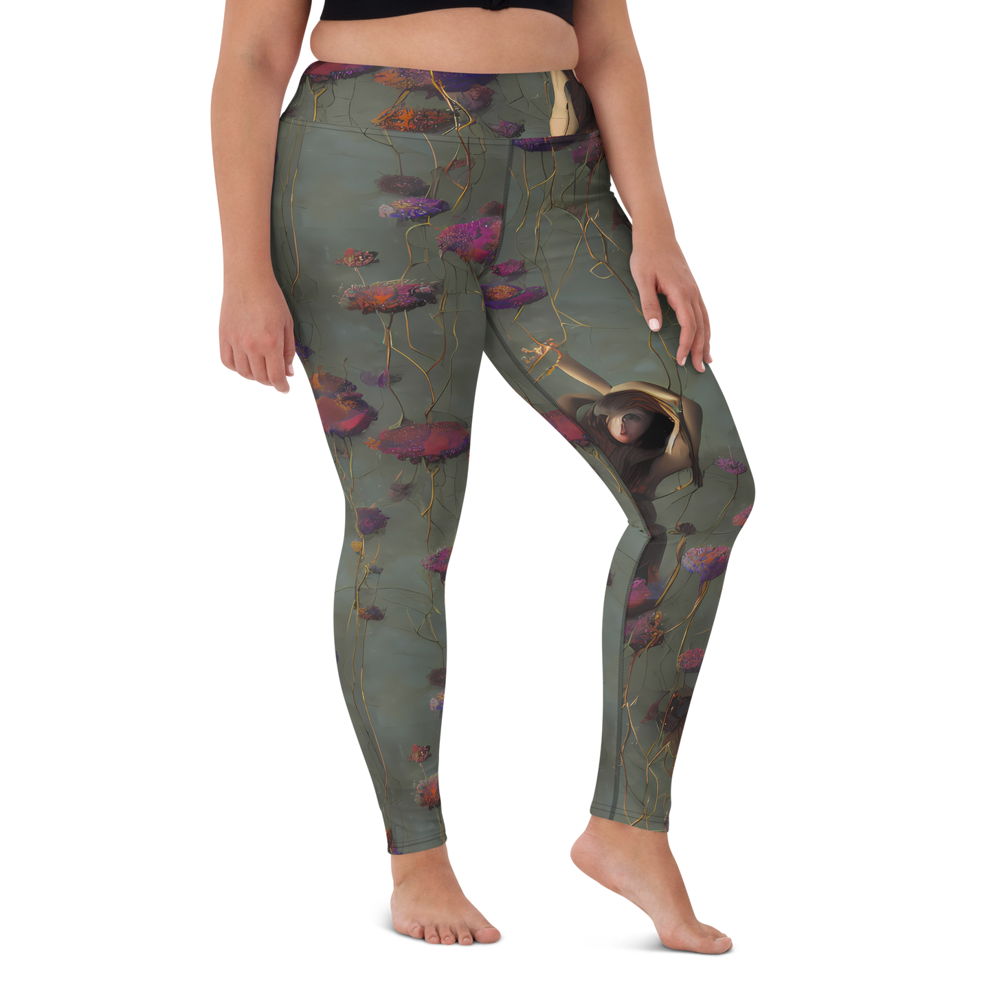 Yoga Leggings - Ethereal Bloom