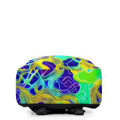 Minimalist Backpack - Neon Jungle Rhapsody