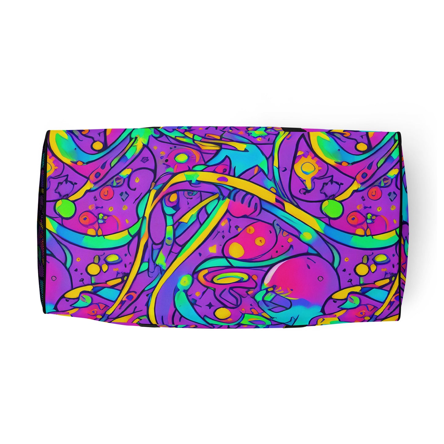 Duffle Bag - Neon Galaxy Whirl