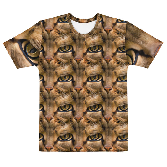 Men's Crew Neck T-Shirt - Feline Whisper