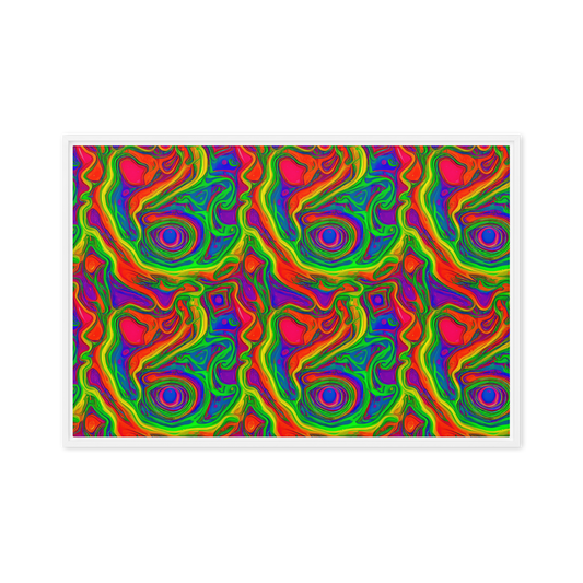 Framed Canvas - Psychedelic Waves