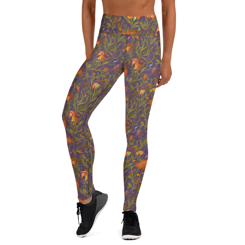 Yoga Leggings - Botanical Nebula