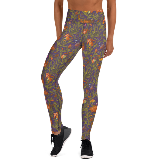 Yoga Leggings - Botanical Nebula