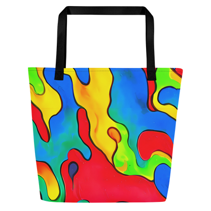 Large Tote Bag w/ Pocket - Splash of Joy