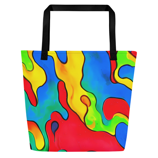 Large Tote Bag w/ Pocket - Splash of Joy