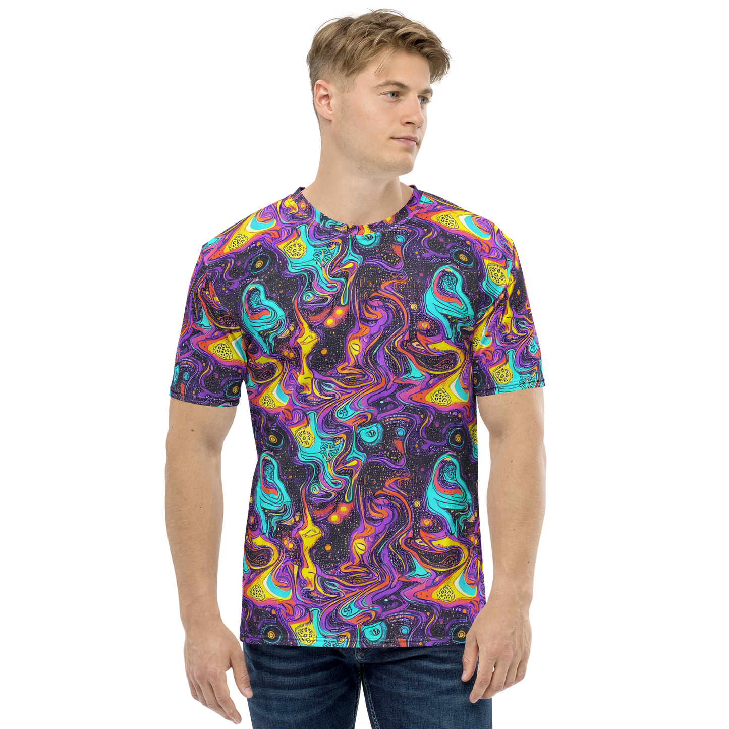 Men's Crew Neck T-Shirt - Hutty Nebula