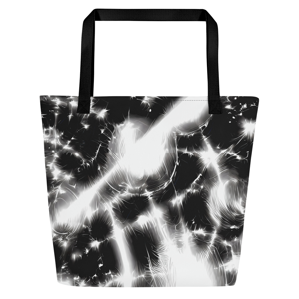 Large Tote Bag w/ Pocket - Electric Nightfall