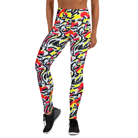 Yoga Leggings - Cosmic Brushstrokes