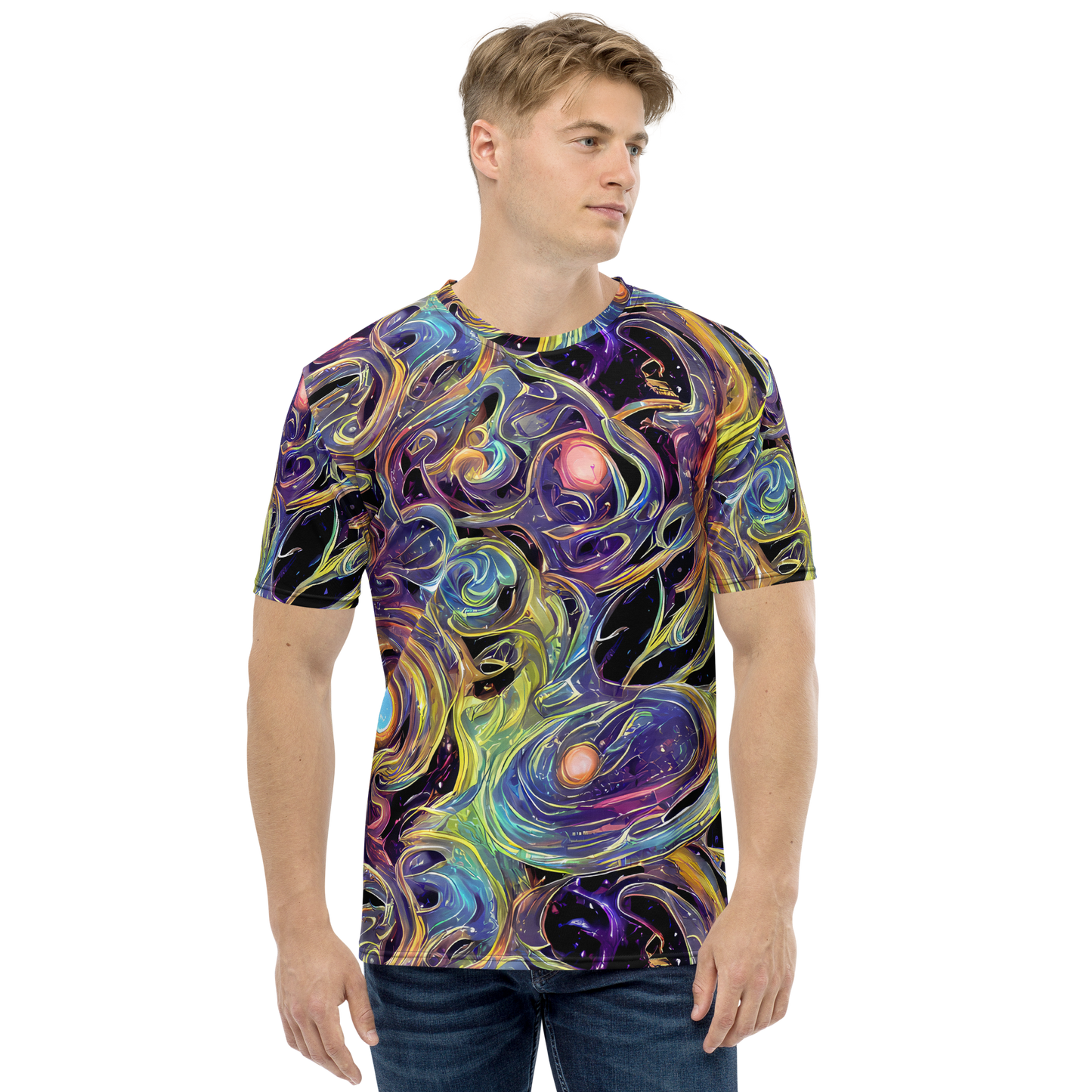 Men's Crew Neck T-Shirt - Lebacq Swirl