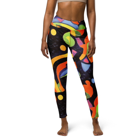 Yoga Leggings - Neon Symphony