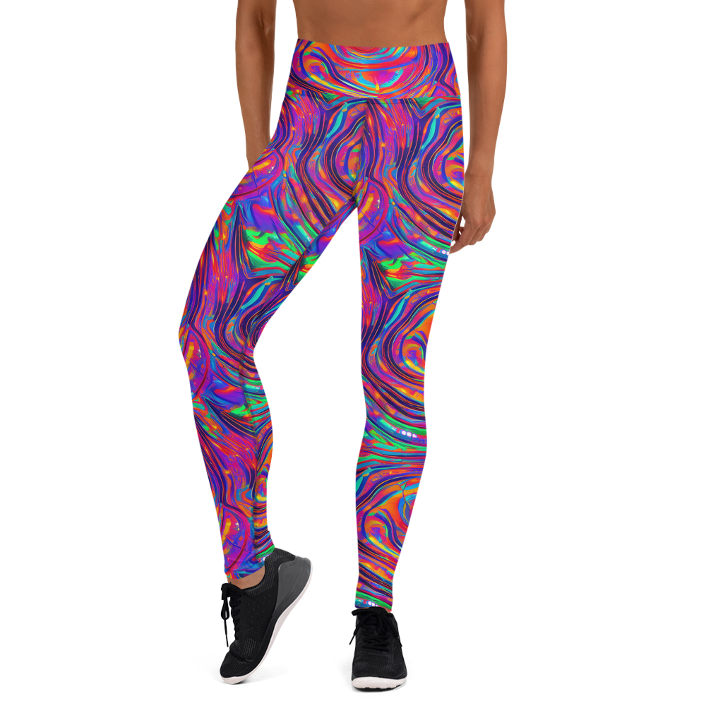 Yoga Leggings - Quantum Spiral