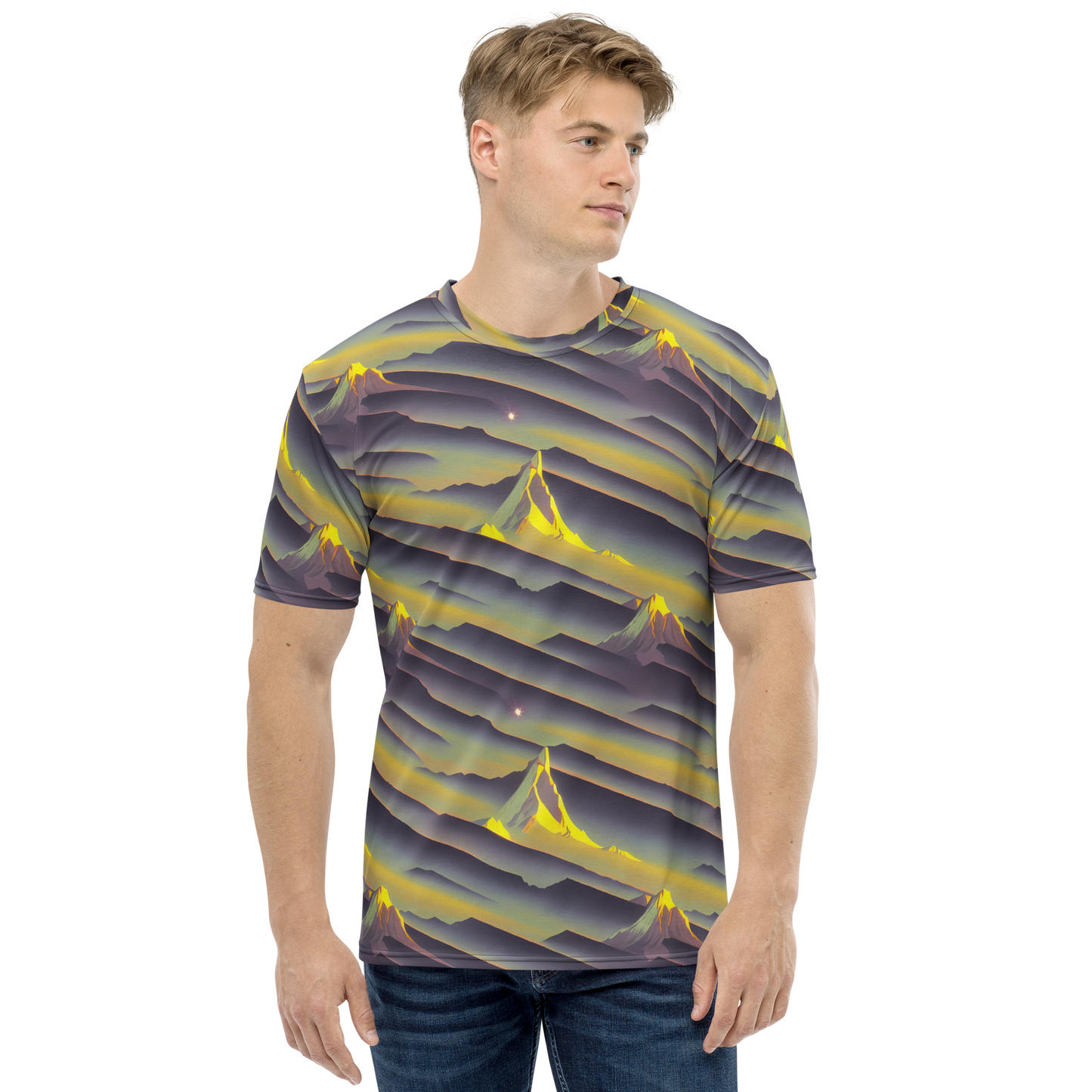 Men's Crew Neck T-Shirt - Surreal Summit