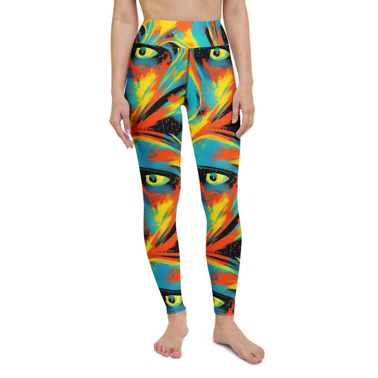 Yoga Leggings - Solar Swoosh