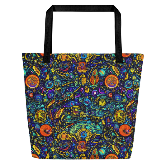 Large Tote Bag w/ Pocket - Vasnetsov Vortex