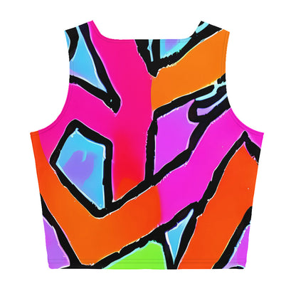 Crop Top - Electric Mosaic
