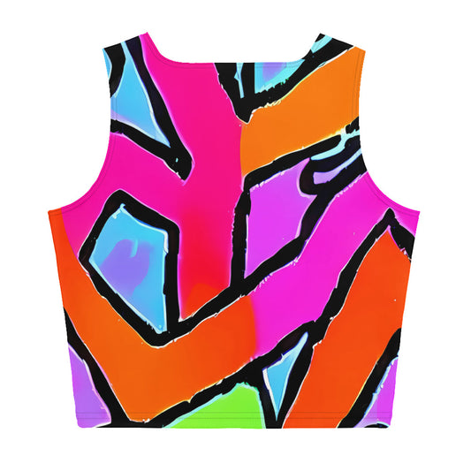 Crop Top - Electric Mosaic