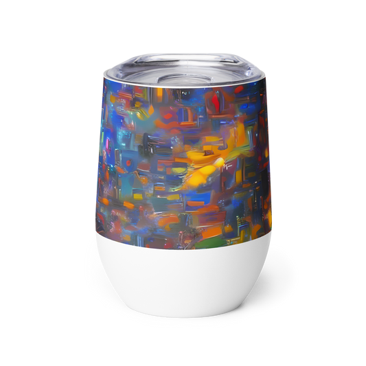 Wine Tumbler - Abstract Conflux