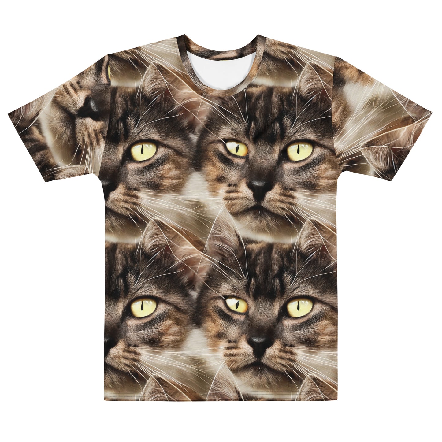 Men's Crew Neck T-Shirt - Feline Reverie