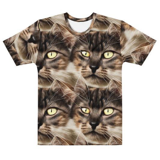 Men's Crew Neck T-Shirt - Feline Reverie