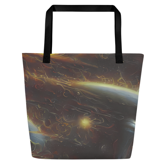 Large Tote Bag w/ Pocket - Quantum Illusions