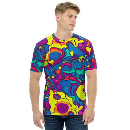 Men's Crew Neck T-Shirt - Colorful Chaos