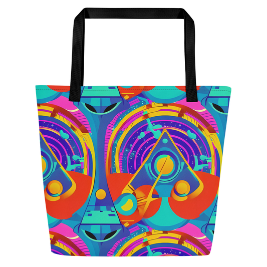 Large Tote Bag w/ Pocket - Blast of Color