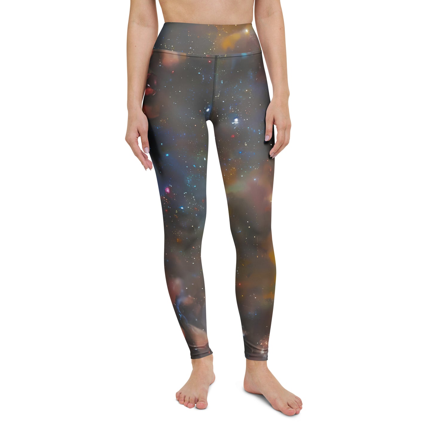 Yoga Leggings - Gilded Galaxies